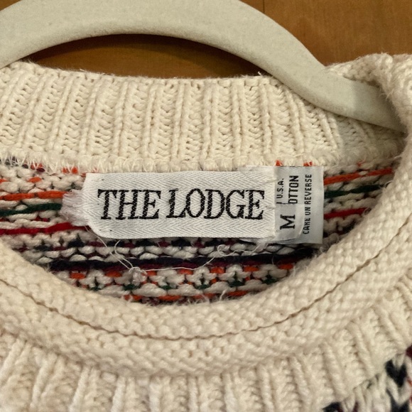 Vintage The Lodge Cotton Pull Over Sweater - Picture 3 of 3